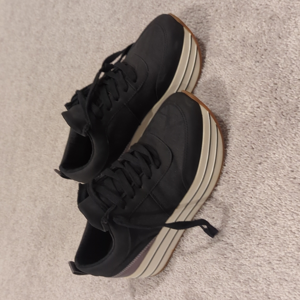 Zara black platform shoes